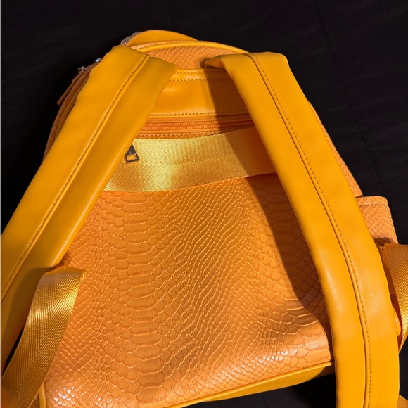 Yellow Textured Backpack - Picture 6 of 13